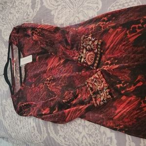 NEW Soft Surroundings Santiago Velvet Maxi Dress Tall Medium (10-12)